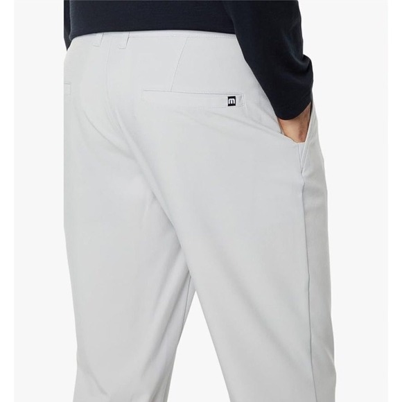 Travis Mathew Right On Time Light Grey Straight Performance Pants Size 33x32 NWT - Picture 3 of 6